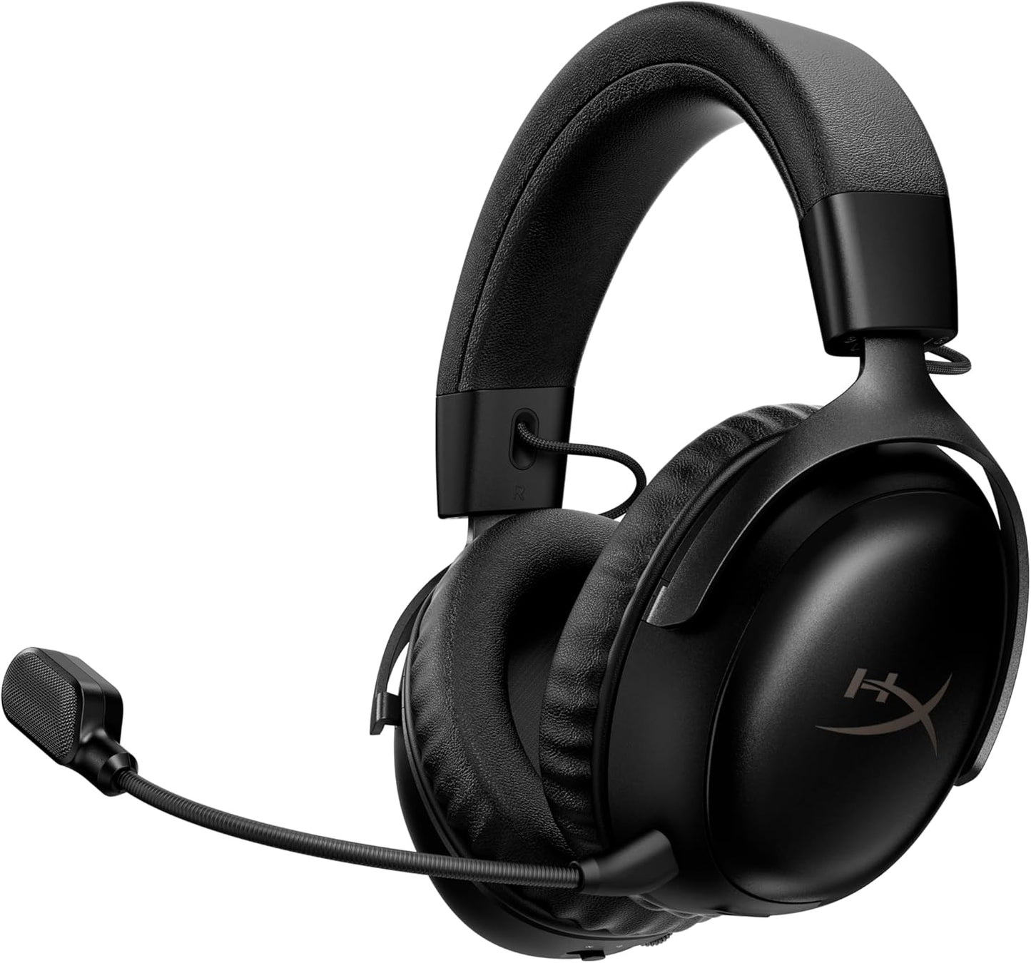 Hyperx Cloud III S – Kabelloses Gaming-Headset, Multiplattform, 2,4 Ghz, Bluetooth, Akkulaufzeit Bis Zu 120 Stunden, 2,4 Ghz, 53-Mm-Neigungstreiber, 10-Mm-Abnehmbares Mikrofon – Schwarz