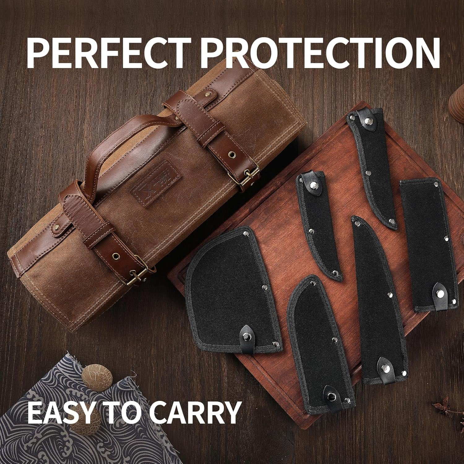 Küchenmesser-Set, Handgeschmiedete Fleisch-Bonier-, Schnitz- Und Hackmesser, Hochkohlenstoffstahl Japan Nakiri Santoku Messer-Set Mit Zubehör Für Die Küche, BBQ Und Camping Mit Tragetasche