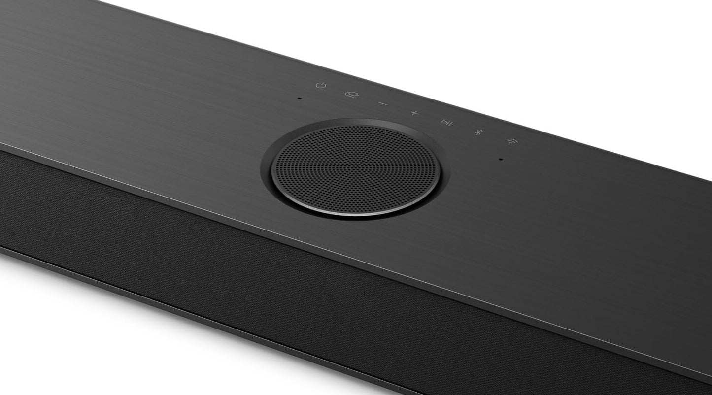 LG DS80TR 5.1.3 Dolby Atmos Soundbar (580W) Mit Kabellosem Subwoofer & Rücklautsprechern (Wow Cast, HDMI, Bluetooth) [2024], Schwarz