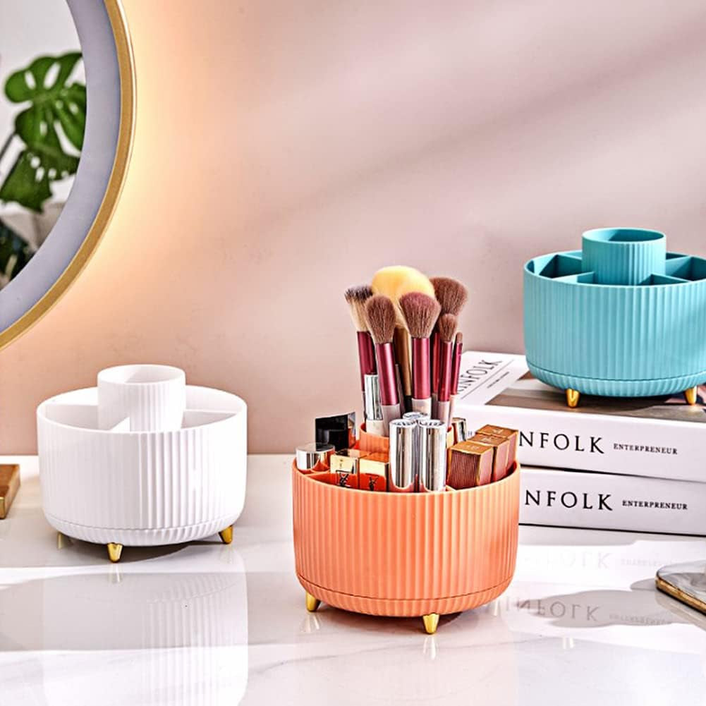 Kosmetik Make up Organizer, 360°Drehbarer Pinsel Organizer, Kosmetikregal, Lidschattenpinsel Lippenstift Etui, Kosmetik Organizers Für Zimmer Decor Frisiertisch, Schlafzimmer, Bad