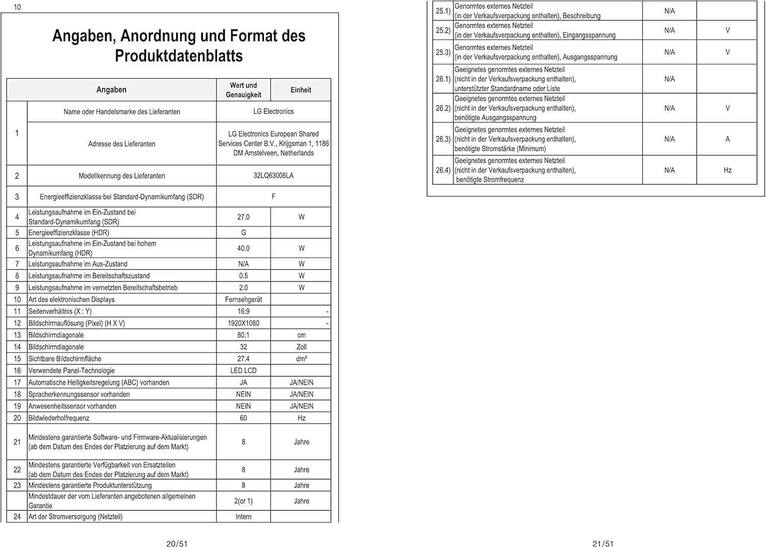 LG 32LQ63006LA TV 80 Cm (32 Zoll) Full HD Fernseher (Google Assistant, 60 Hz, Smart TV) [Modelljahr 2022], Schwarz