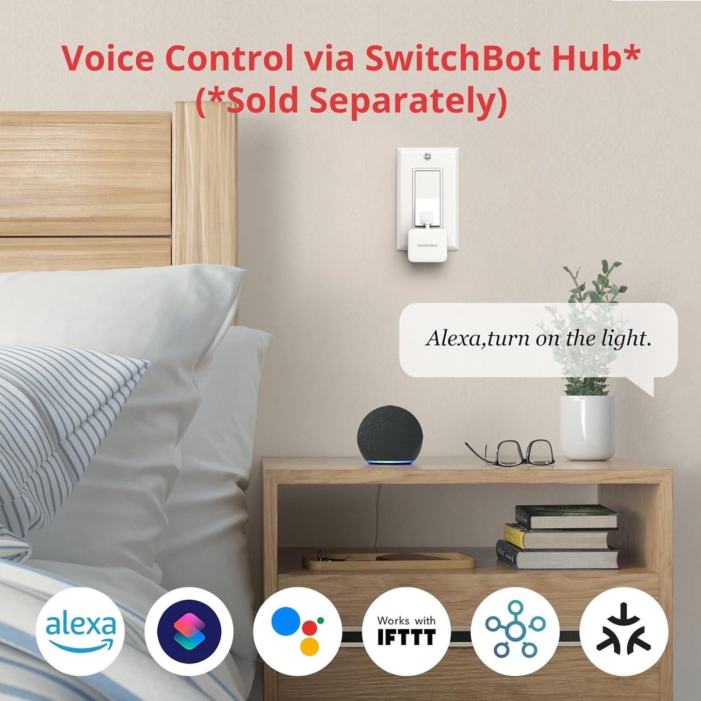 Switchbot Smart Bluetooth Switch Toggle - Machen Sie Schalter Intelligent, App- Und Timer-Steuerung, Fügen Sie Switchbot Hub Mini Hinzu, Um Es Mit Alexa, Google Home Und IFTTT Kompatibel Zu Machen