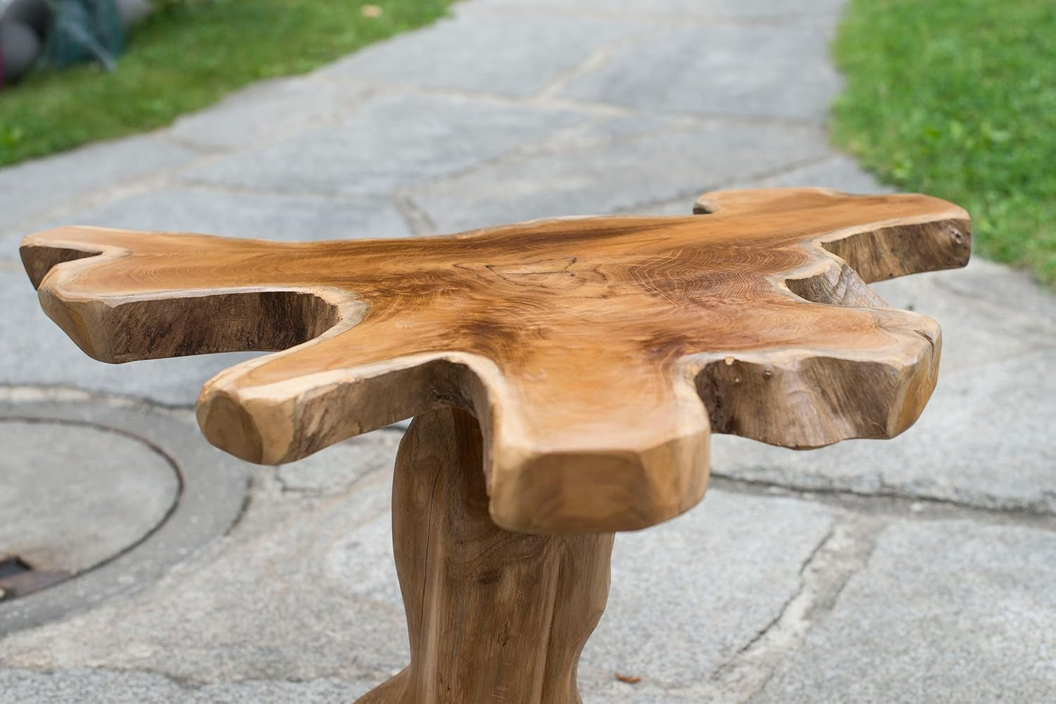 Windalf Hobbit Beistelltisch Shanya H: 51 Cm Balkontisch Unikat Handarbeit Aus Wurzelholz