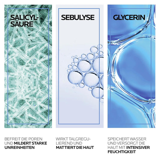 La Roche Posay Mattierende Feuchtigkeitspflege Für Fettige, Unreine Und Zu Akne Neigende Haut, Talgregulierend Und Porenverfeinernd, Mit LHA Und Thermalwasser, Effaclar Mat, 40 Ml