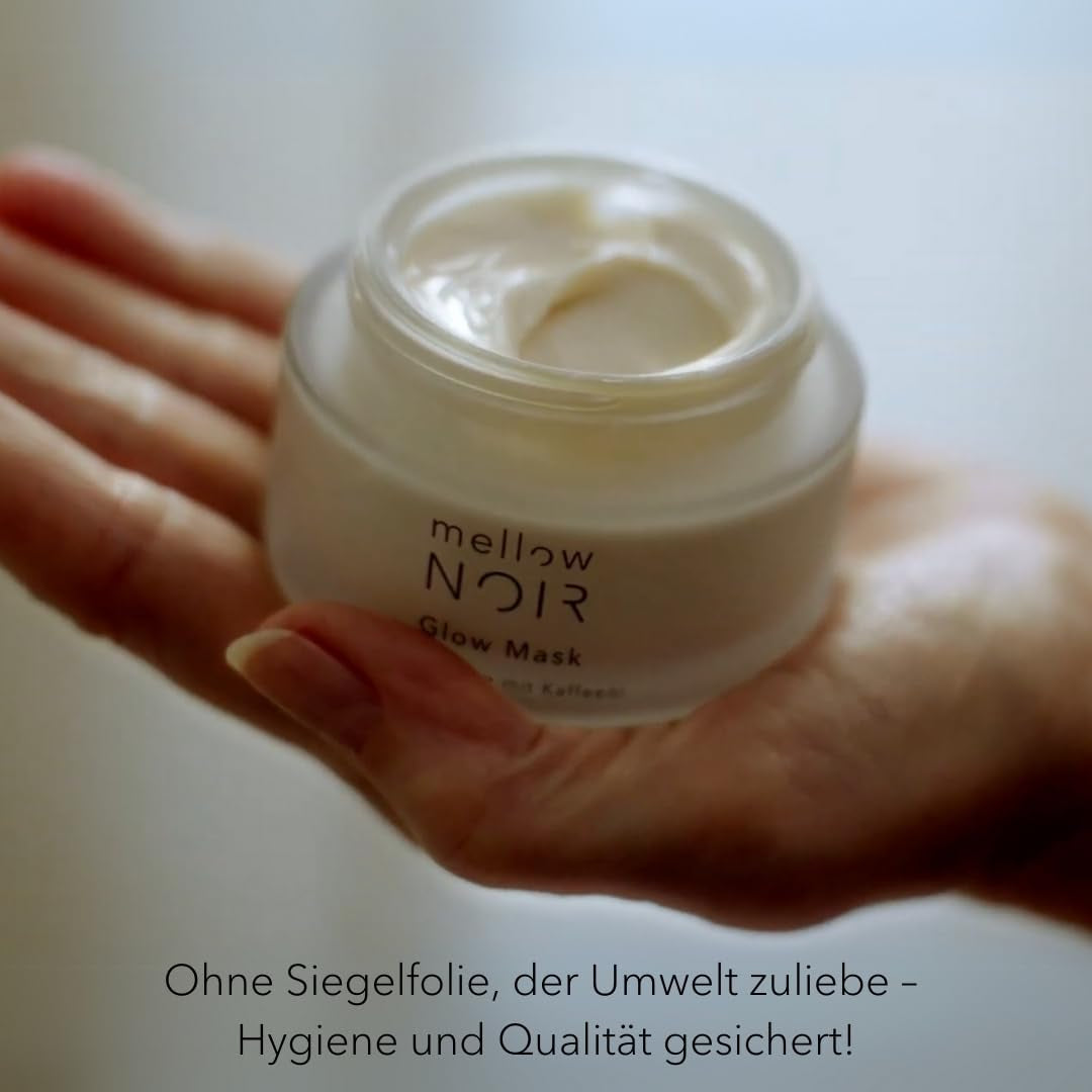 Mellow NOIR Anti-Falten Nachtpflege Duo - Hyaluronserum Mit Täglicher Nachtcreme - Sofort Straffend, Reduziert Sichtbare Poren & Rötungen - Für Eine Ebenere Haut - Vegan - Zertifizierte Naturkosmetik