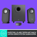 Logitech Z407 Bluetooth-Computerlautsprecher Mit Subwoofer Und Kabelloser Steuerung, Raumfüllendem Sound, Premium-Audio Mit Mehreren Eingängen, Usb-Lautsprechern - Graphit