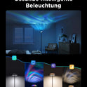 Govee Stehlampe Wohnzimmer Deckenfluter Wellenbeleuchtung RGBICWW, Dreizonenbeleuchtung Stehlampe, 80+ Szenenmodi, 2700-6500K, 1000LM, Kompatibel Mit Matter Und Alexa, Für Wohnzimmer, Schlafzimmer