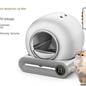 Factory Direct Smart Litter Box with Ionization Deodorization, Automatic Sensor Cleaning, Self-Flushing Cat Toilet