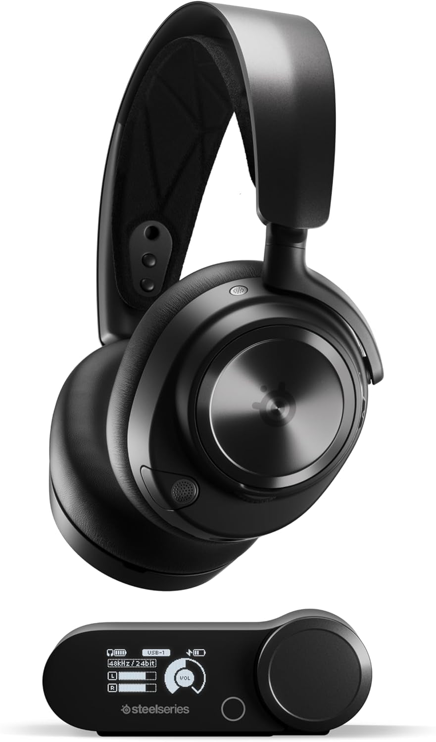 Steelseries Arctis Nova Pro Wireless - Multi-System Gaming Headset (PC, PS5, Switch + Bluetooth) - Hi-Fi-Treiber - Infinity Power System Mit 2 Akkus - Active Noise Cancellation - Clearcast Gen2 Mikro