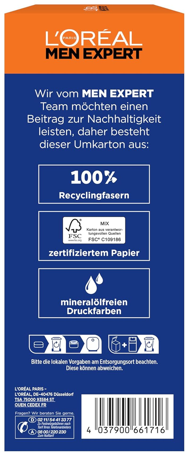 L'Oréal Men Expert Pflegeset Gegen Falten Für Männer, Geschenkset Mit Anti-Aging Tagescreme Und Nachtcreme Gegen Matte Haut, Geschenke Für Herren Mit Hyaluronsäure, Power Age, 2 X 50 Ml