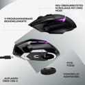 Logitech G502 X plus LIGHTSPEED Kabellose Rgb-Gaming-Maus - Optische Maus Mit LIGHTFORCE Hybridschaltern, LIGHTSYNC RGB, HERO 25K Gaming-Sensor, Kompatibel Mit PC - Macos/Windows - Schwarz