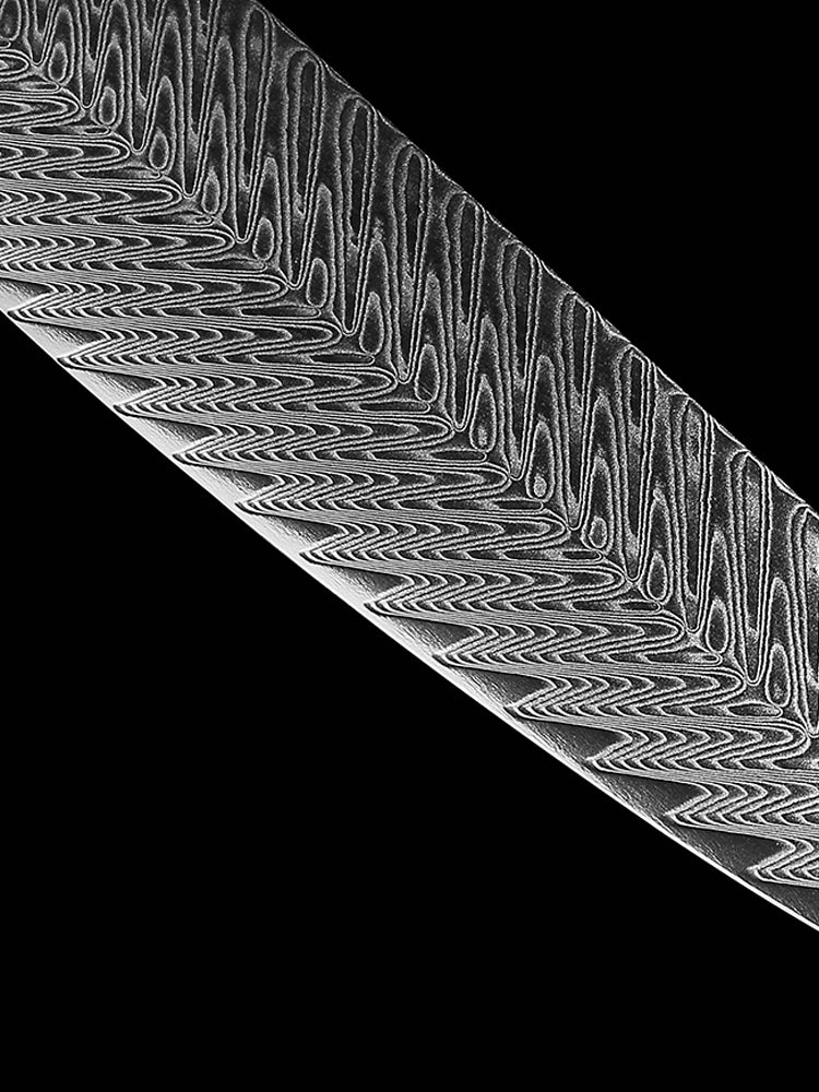 Damascus Grain Steel Knife High Hardness Grinding Free Hand Forging Collection Grain Knife Fruit Knife