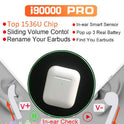 i90000 Pro TWS Arie 2 Wireless Earphone 8D Super Bass Bluetooth 5.0 Earphone Sliding Volume Adjustment Earbuds PK i5000 i9000tws