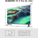 Xiaomi TV F Pro 32, 32 Zoll (81 Cm), QLED, Smart TV, Fire OS7, Triple Tuner Dvb-C/S/S2/T/T2,Dolby Audio™, DTS Virtual:X, DTS-HD, Sprachsteuerung Mit Alexa, Kompatibel Mit Apple Airplay