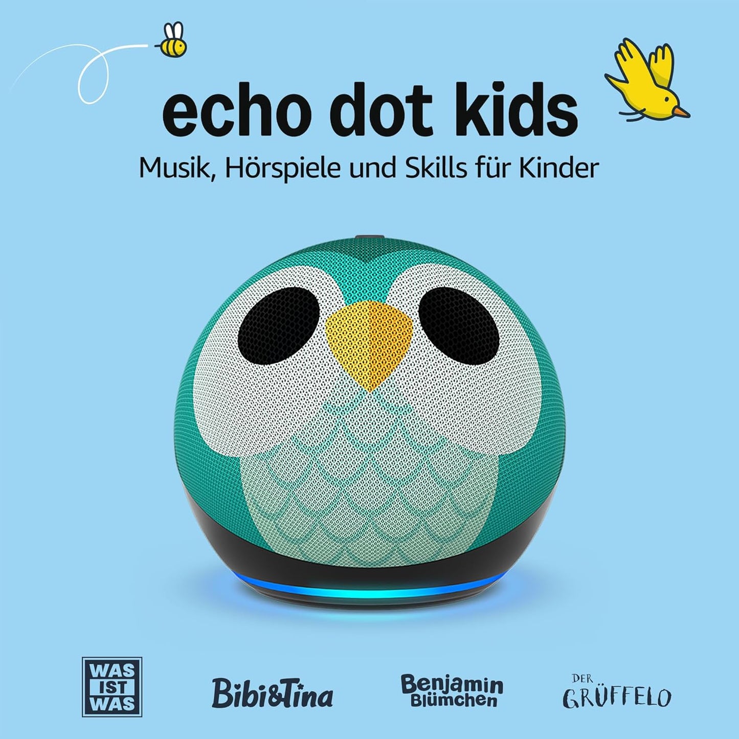 Echo Dot Kids (Neueste Generation) | Smarter WLAN- Und Bluetooth-Lautsprecher Mit Alexa | 1 Jahr  Kids+ Inklusive | Eulen-Design