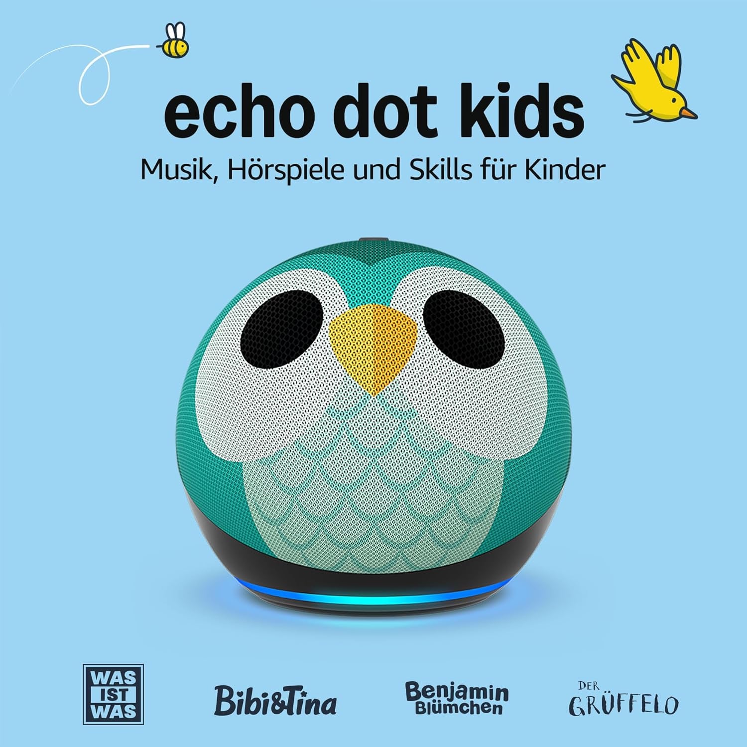Echo Dot Kids (Neueste Generation) | Smarter WLAN- Und Bluetooth-Lautsprecher Mit Alexa | 1 Jahr  Kids+ Inklusive | Eulen-Design