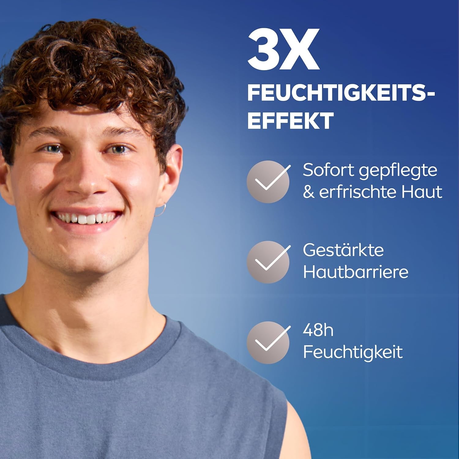 NIVEA MEN Hydrocare Moisturiser, 48H Feuchtigkeitscreme Für Trockene Männerhaut, Feuchtigkeitsspendende Gesichtscreme Mit Aloe Vera Und Provitamin B5 (100 Ml)