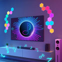 Govee LED Sechseck Hexagon Panel Gaming,10 RGBIC Smart Wandleuchte Funktioniert Mit Alexa, Google Assistant, Kreative Dekorative Wi-Fi, Musik Sync Für Gaming Beleuchtung & Zimmer Deko