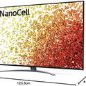 LG Electronics 55NANO759PR TV 139 Cm (55 Zoll) 4K Nanocell Fernseher (Active HDR, 60 Hz, Smart TV) [Modelljahr 2021], Schwarz