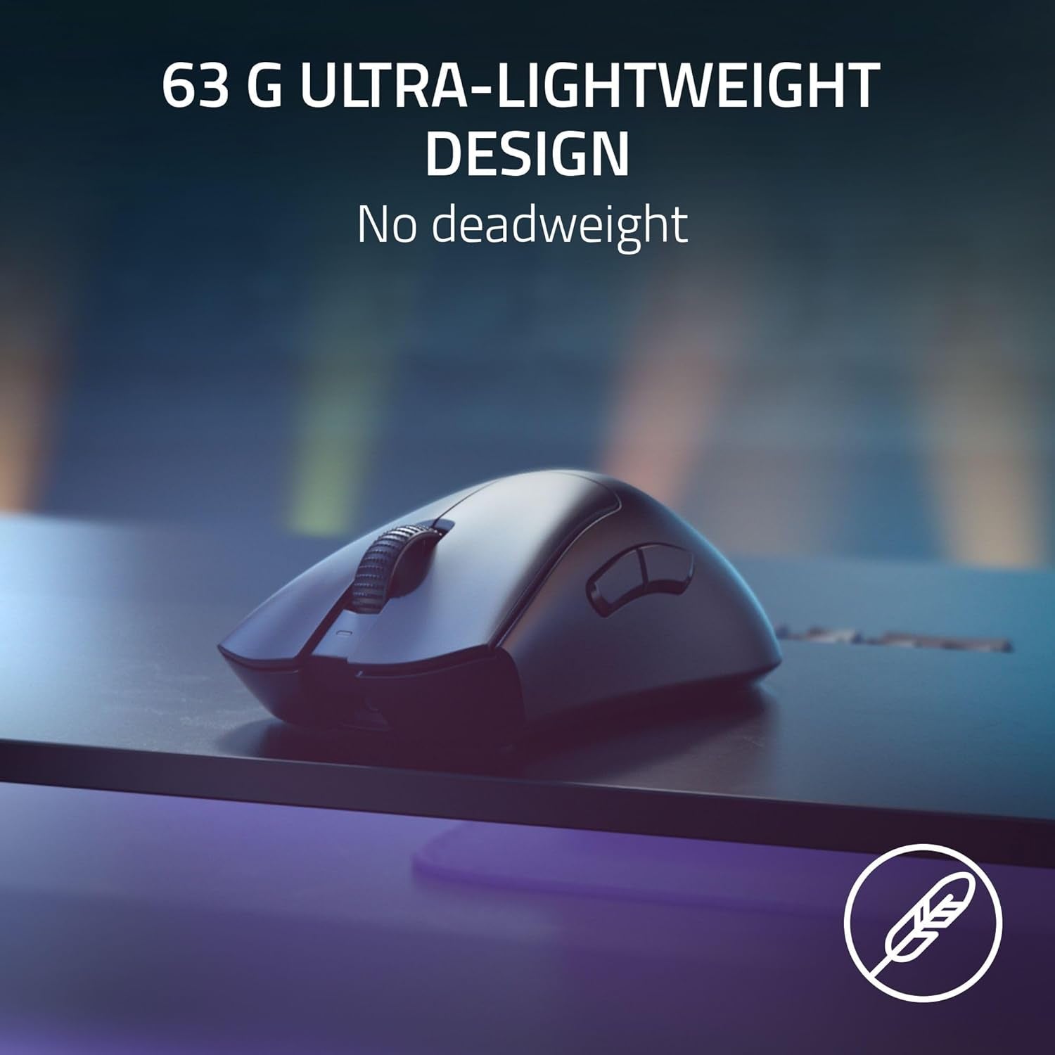 Razer Deathadder V3 Pro Wireless Gaming Maus + Hyperpolling Wireless Dongle: 63G Ultra Lightweight - Focus Pro 30K Optical Sensor - Optical Switches Gen-3-5 Programmierbare Tasten - Schwarz