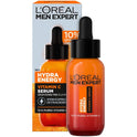 L'Oréal Men Expert Vitamin C Serum Gegen Müde Haut Für Männer, Feuchtigkeitspflege Für Ein Strahlendes Aussehen, Herren Gesichtsserum Hochdosiert Mit 10% Purem Vitamin C, Hydra Energy, 1 X 30 Ml
