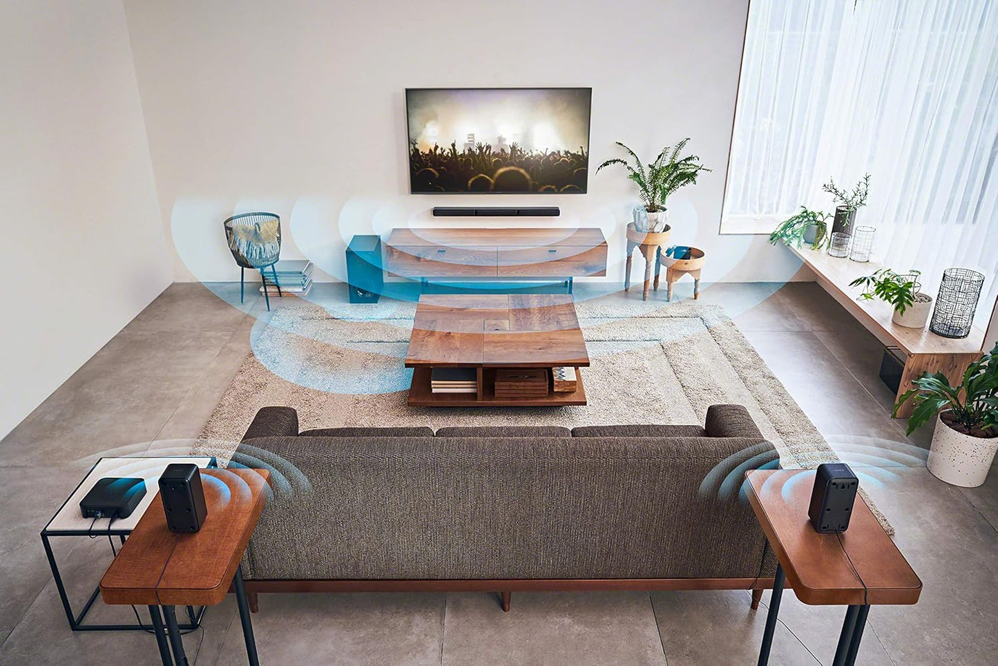 Sony HT-S40R 5.1Ch 600W Soundbar Für TV Mit Subwoofer Und Kabellosem Rear Speaker Mit Bluetooth