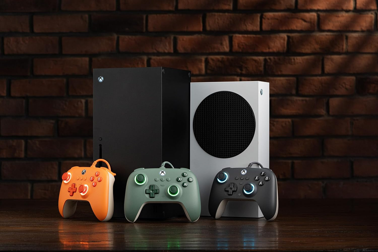 Ultimate C Wired Controller for Xbox, RGB Lighting Fire Ring and Hall Effect Joysticks, Compatible with Xbox Series X|S, Xbox One, Windows 10/11 - Officially Licensed (Dark Gray)