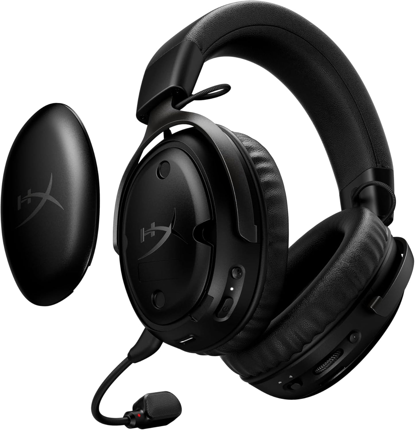 Hyperx Cloud III S – Kabelloses Gaming-Headset, Multiplattform, 2,4 Ghz, Bluetooth, Akkulaufzeit Bis Zu 120 Stunden, 2,4 Ghz, 53-Mm-Neigungstreiber, 10-Mm-Abnehmbares Mikrofon – Schwarz