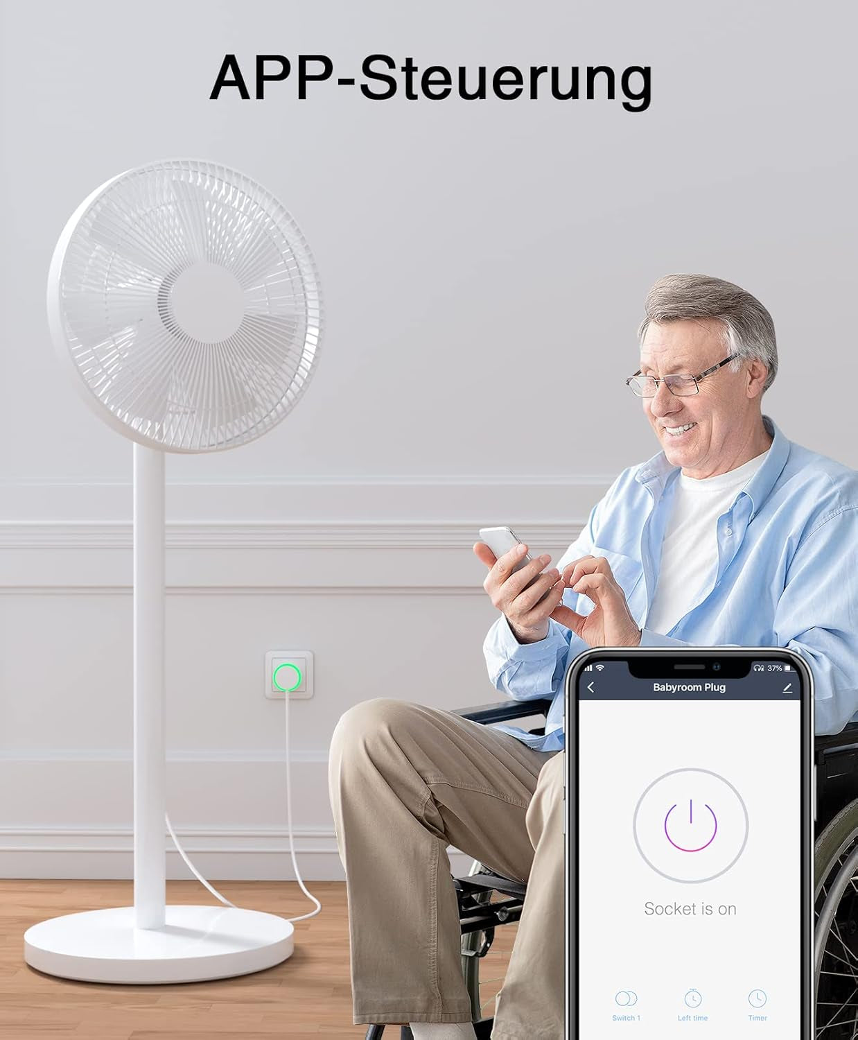 Ghome Smart Steckdose Mit Strommessung, Mini Wlan Steckdose Kompatibel Mit Alexa/Google Home, App Fernbedienung, Sprachsteuerung,Zeitplan, 10A,Nur 2,4Ghz, 4Pcs[2024]Unterstützt Kein Tasmota-Flashen