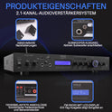 Pyle 200W Hifi Stereo Verstärker – 5-Kanal Receiver Mit Radio & Bluetooth, MP3 USB/SD/AUX, Heimkino Surround Verstärker