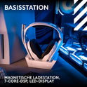 Logitech G Astro A50 LIGHTSPEED Kabellose Gaming-Headset + Basisstation (Gen 5), PRO-G GRAPHENE, 3-System-Umschaltung, USB-C Für Xbox, PS5, Pc/Mac Oder Nintendo Switch & Switch 2, Bluetooth - Weiß