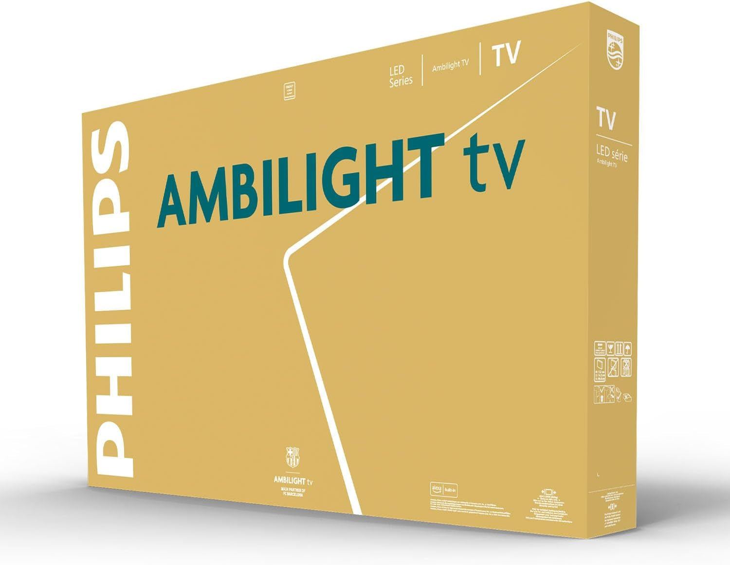 Philips Ambilight 65PUS8200 4K LED Smart TV - 65 Zoll Display Mit Pixel Precise Ultra HD, Titan OS, Dolby Vision Und Dolby Atmos Sound