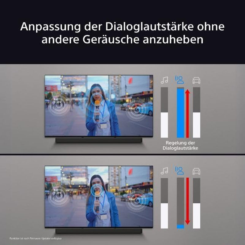 Sony BRAVIA Theatre System 6 (5.1-Kanal-Surround Sound, 1000 W, Inkl. Rücklautsprecher & Subwoofer, Dolby Atmos, DTS:X, AI Voice Zoom 3 Mit BRAVIA TV, DSEE, Multi-Stereo-Party-Modus) Schwarz