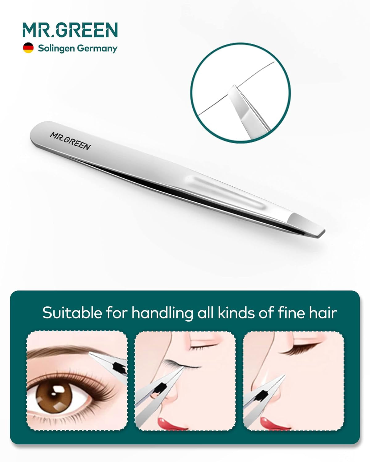 MR.GREEN Nagelknipser, Nagelknipser-Set Mit Nagelfeile, Pinzette Und Auffangbehälter, Professionelles, Praktisches Maniküre-Nagelpflege-Set Mit Exquisitem Lederetui Für Männer Und Frauen