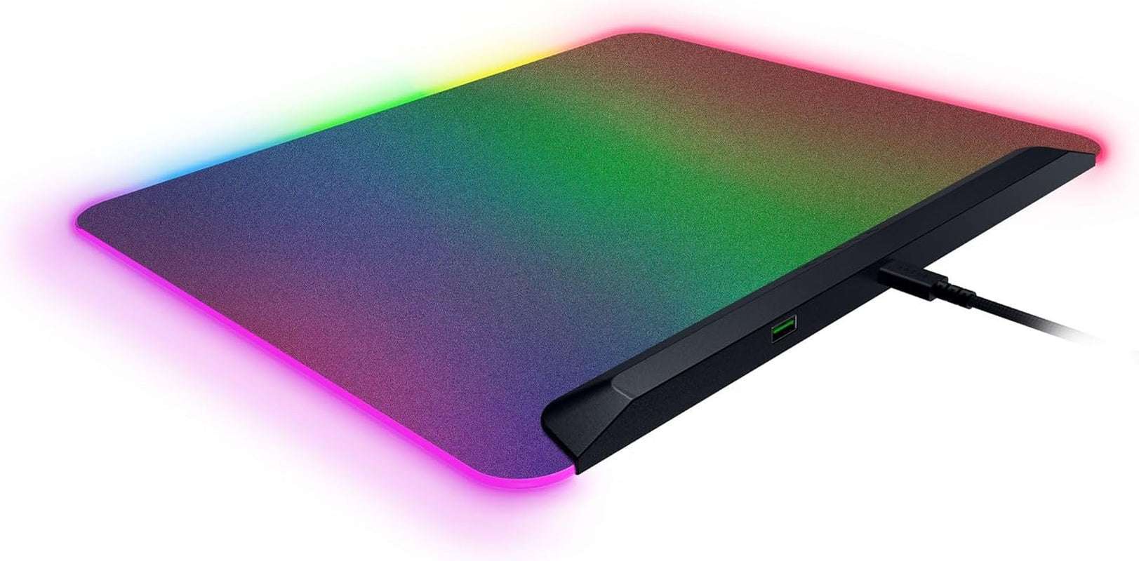 Razer Firefly V2 Pro - Rgb-Hintergrundbeleuchtete Gaming-Mausmatte - Integrierter Usb-Anschluss (15-Zonen-Led-Beleuchtung, Mikrogeätzte Oberfläche Für Optimales Tracking, USB-C Kabel) Schwarz