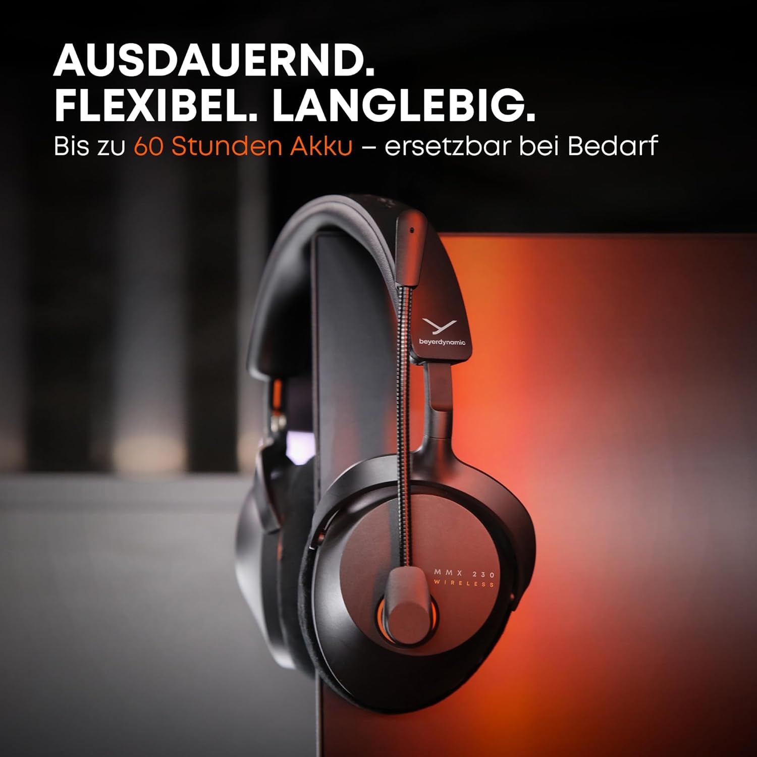 Beyerdynamic MMX 230 Wireless Gaming Headset Mit ANC Und Bluetooth® 6.0, 60 Stunden Akkulaufzeit, Ersetzbarem Akku, in Schwarz