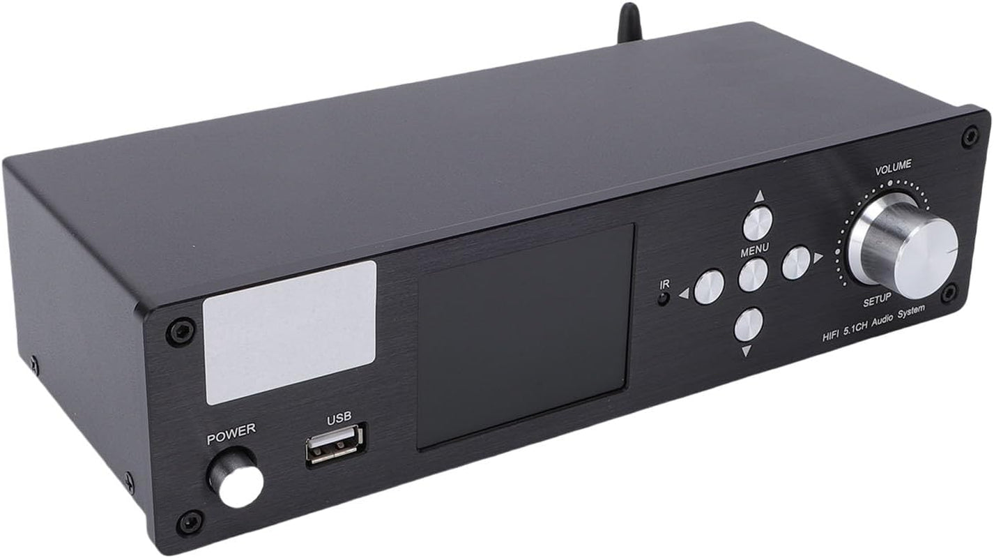 VBESTLIFE 5.1 Surround Sound Decoder, DTS AC3 LPCM Audio Decoder Mit Bluetooth 5.0, Optischer Koaxialeingang, Für Heimkino-Dvd-Player Tv-Set-Top-Box (Eu-Stecker)