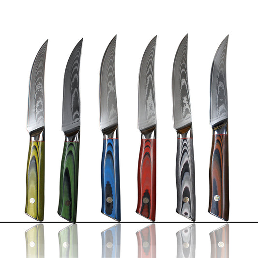 67 Layers Damascus Steel Japanese VG10 Blade 5 inch  Steak Knife