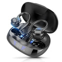 TWS  VV2  Bluetooth Earphones With Microphones Sport Ear Hook LED Display Wireless Headphones HiFi Stereo Earbuds Waterproof Headsets