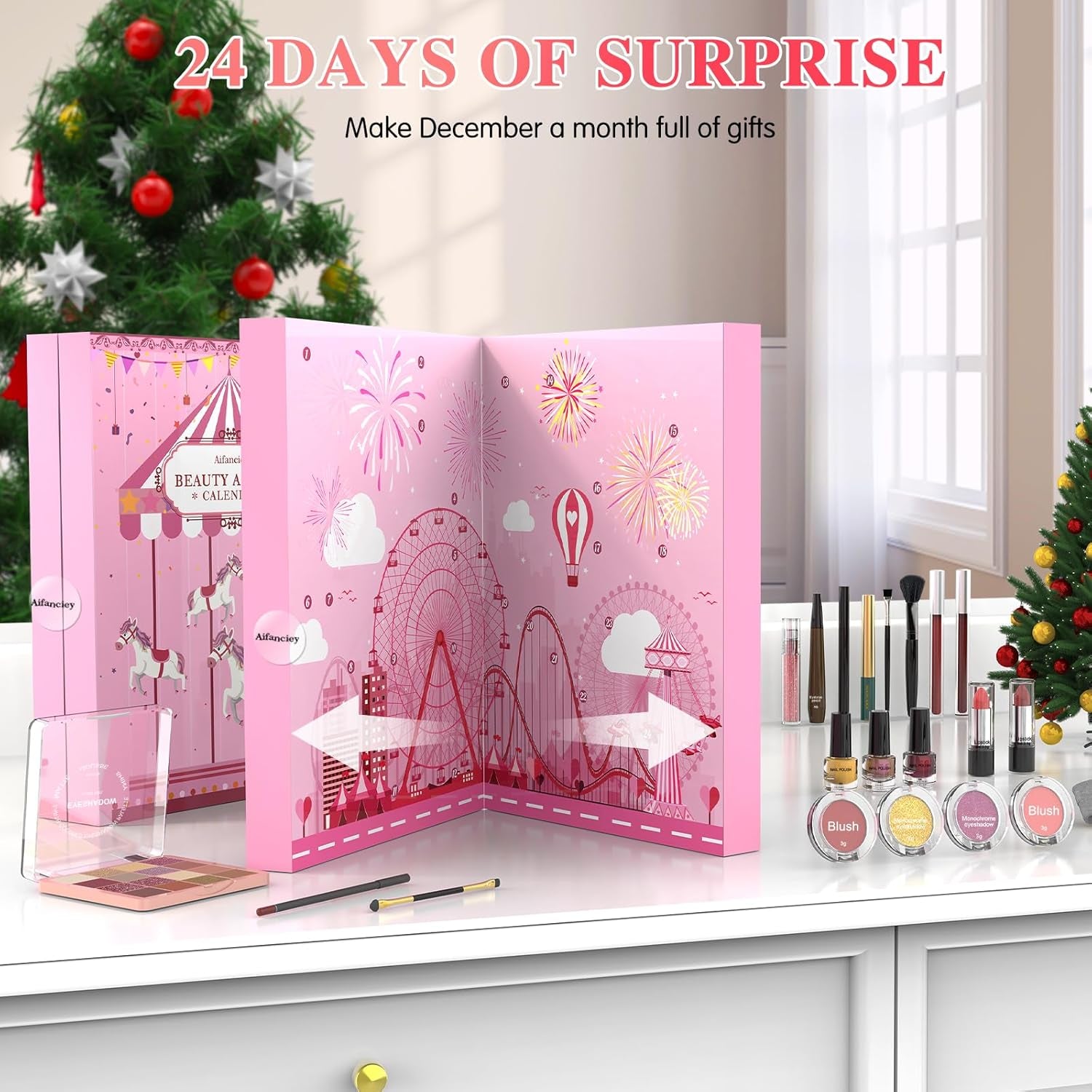 Beauty Adventskalender 2025 Mit Exquisite Kosmetik 24 Stück Bestes Geschenk Schönheitsprodukte Für Mädchen Frauen Teenager Für Abwechslungsreiche Verwöhnende Und Stylische Adventszeit Festival