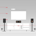 Teufel Ultima 40 Mk4 5.1 Soundsystem Home Cinema - Surround Sound System Heimkino Mit Mächtiger Subwoofer, Bassreflex, Kevlar Mitteltöner - Schwarz