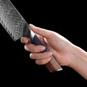 Damascus Grain Steel Knife High Hardness Grinding Free Hand Forging Collection Grain Knife Fruit Knife