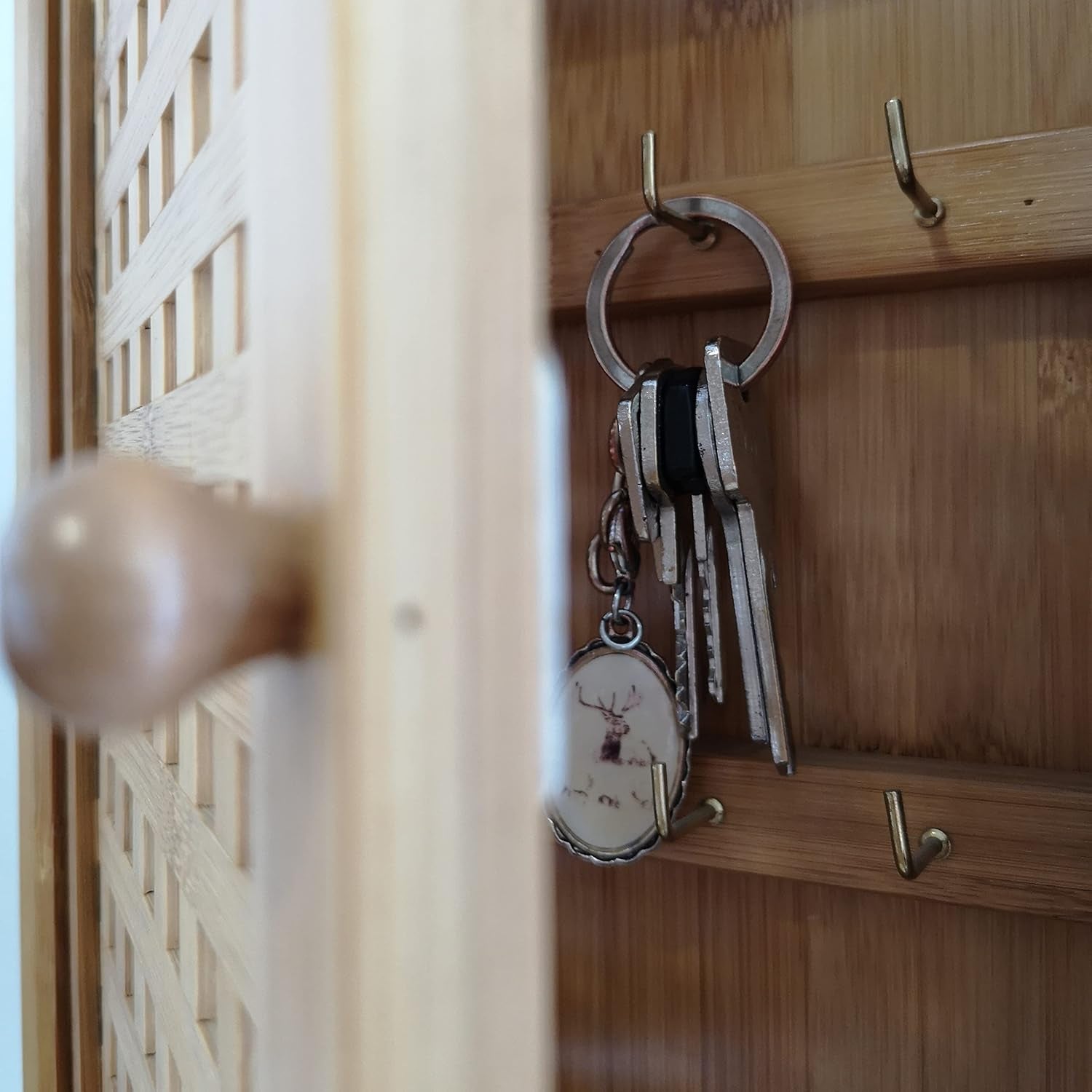 Zeller 13876 Schlüsselkasten, Bambus, Ca. 19 X 6 X 27 Cm