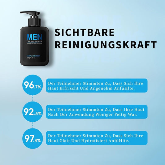 Gesichtspflege Set Männer - Korean Skincare Set Mit Gesichtsreiniger, Serum, Augencreme, Feuchtigkeitscreme - Pflegeset Männer Für Tägliche Routine - Geschenke Für Männer,
