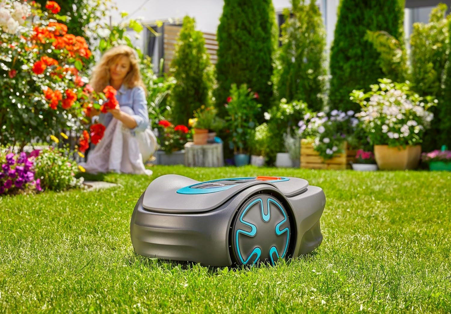 Gardena Mähroboter SILENO Minimo 350 M²: Intelligenter Rasenmäher Mit Optimaler Konnektivität, Mit Gardena Bluetooth App Programmierbar (15208-47)