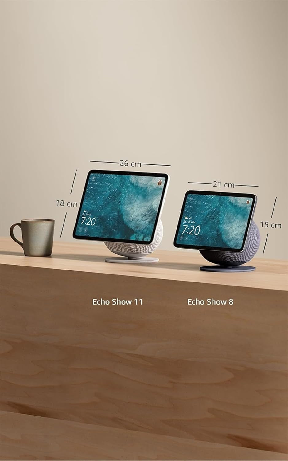 Echo Show 11 – Brillantes 11-Zoll-Display + Verstellbarer Ständer Von  | Für  Echo Show 8 Und 11