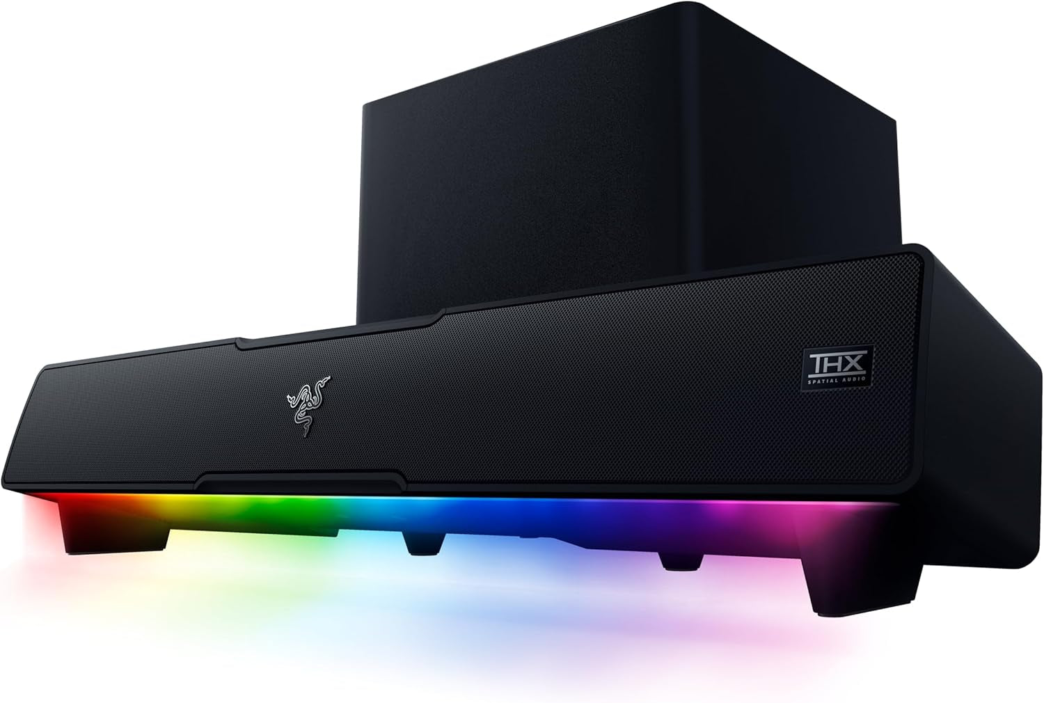 Razer Leviathan V2 - Pc-Gaming-Soundbar (Mit Dolby 5.1 Surround Sound, Leistungsstarkem Subwoofer Für Tiefe Bässe, Ideal Für Gaming, Filme Und Musik) Schwarz