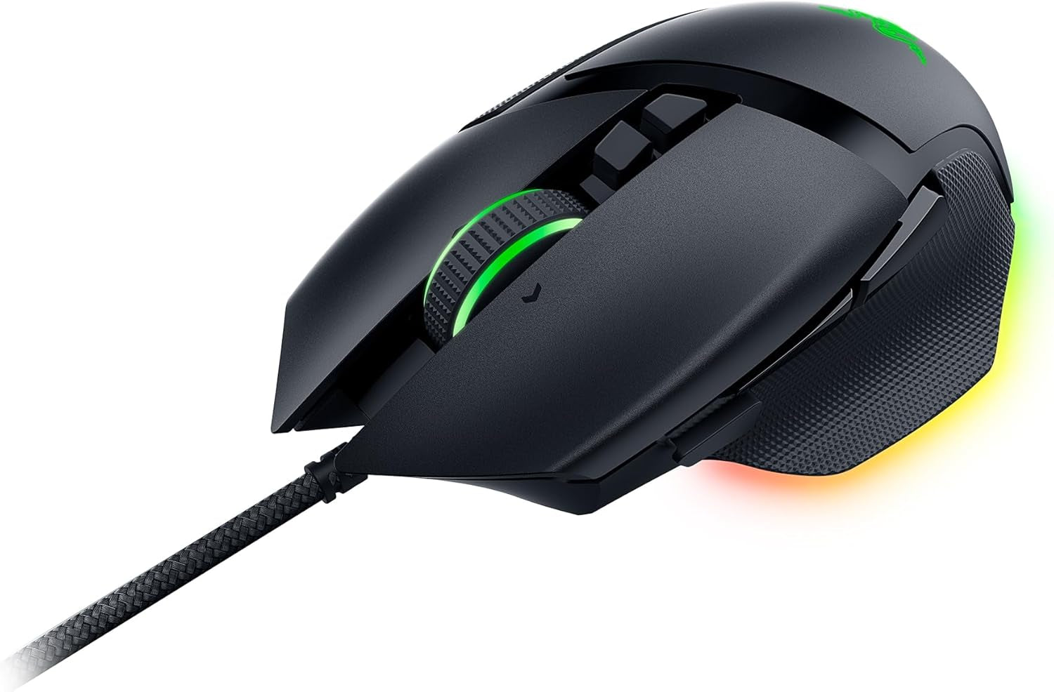 Razer Basilisk V3 - Kabelgebundene, Anpassbare Gaming Maus Mit Chroma RGB Für PC / Mac (10+1 Programmierbare Tasten, Neigbares Hyperscroll Mausrad, Ergonomisches Design) Schwarz