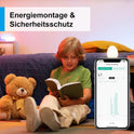 ANTELA WLAN Smart Steckdose Mit Strommessung 16A, Smart Home Steckdose Kompatibel Mit Alexa/Google Home, Stromverbrauch Messen, Sprachsteuerung, APP Fernsteuerung, 2,4Ghz, 4 Pcs