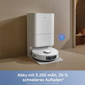Mova E40 Ultra Saugroboter Mit Wischfunktion, Autom. Leerung Und 19.000 Pa, Maxireach-Wischmopp-T., Verhedderungsfreie Seitenbürste, Eingeb. 80-Ml-Wasserb, All-In-One-Station Zu 75 Tage Reinigung
